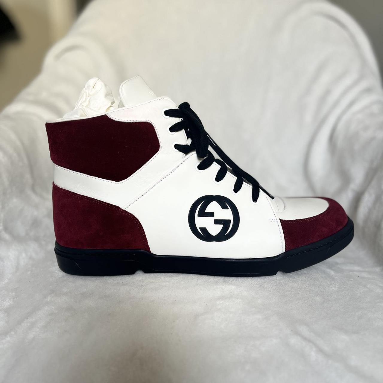 mens navy gucci trainers