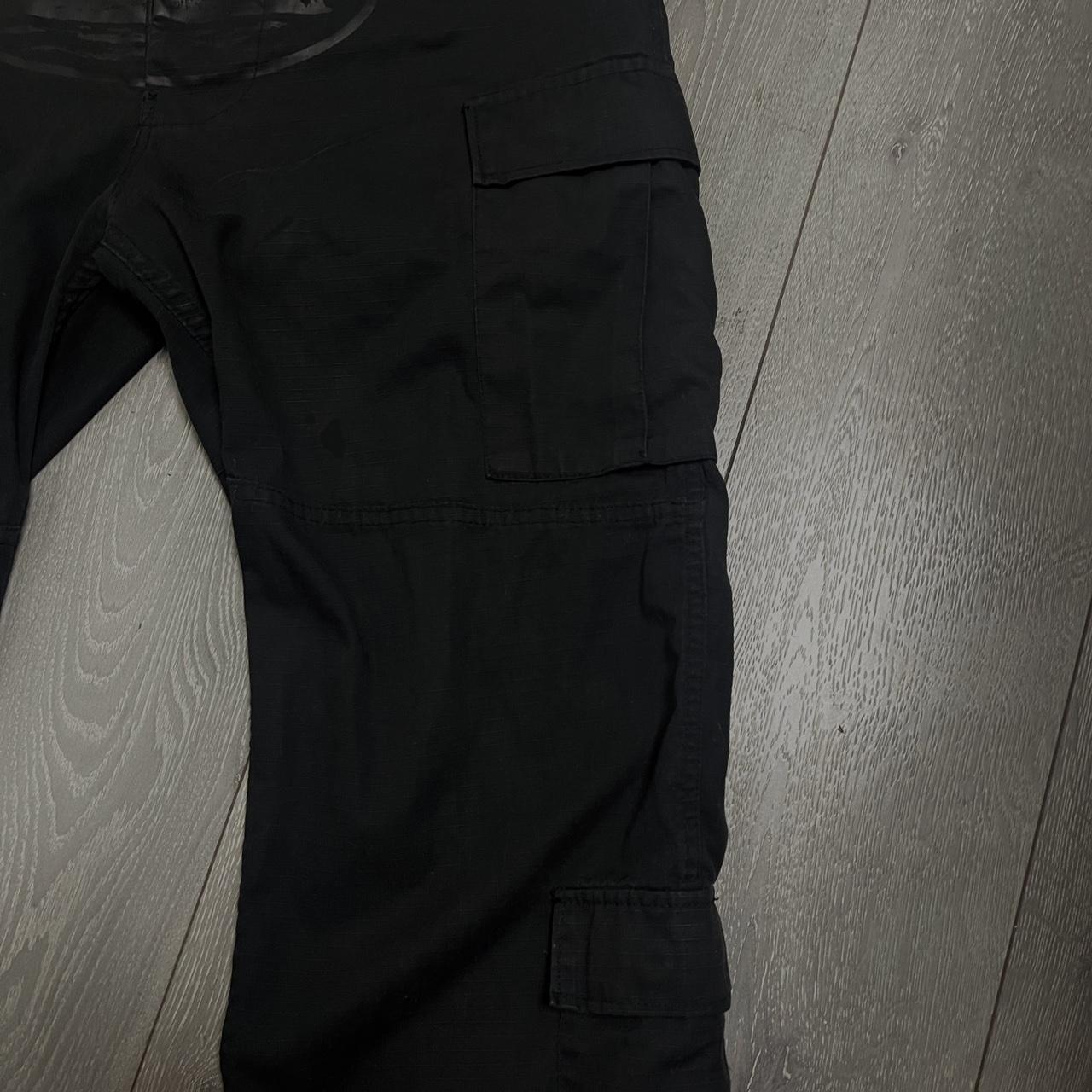 CORTEIZ GUERILLAZ CARGO PANT BLACK/PINK Size: | Depop