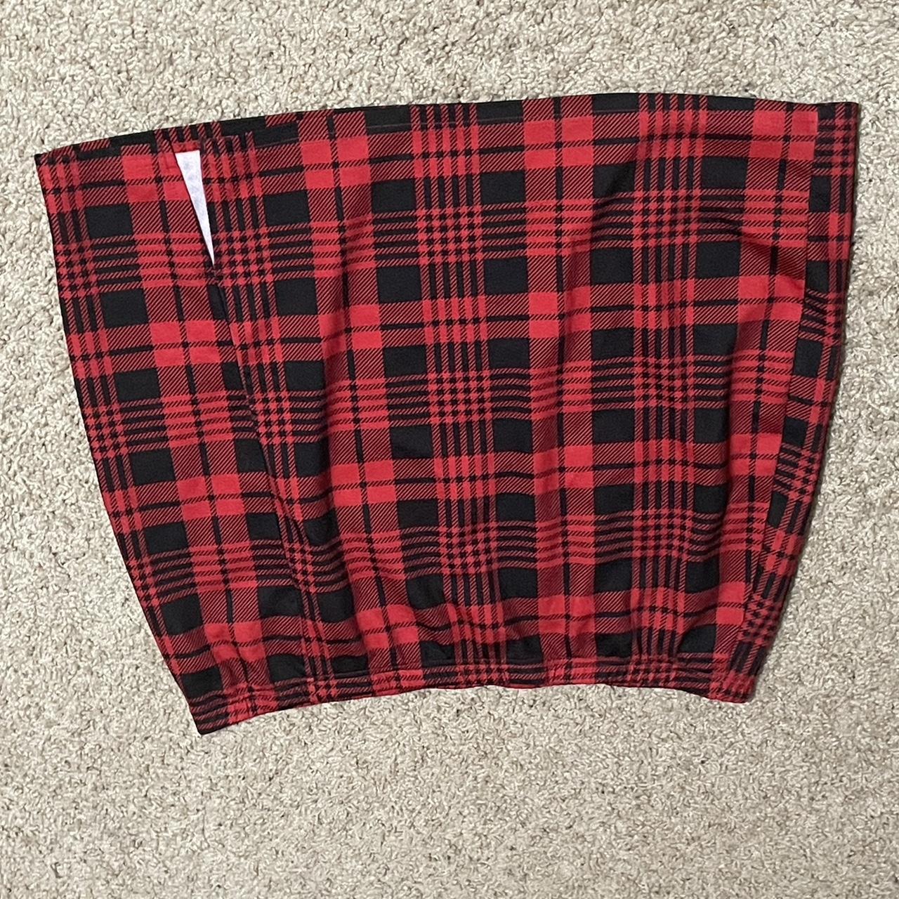 4x plaid cheap skirt