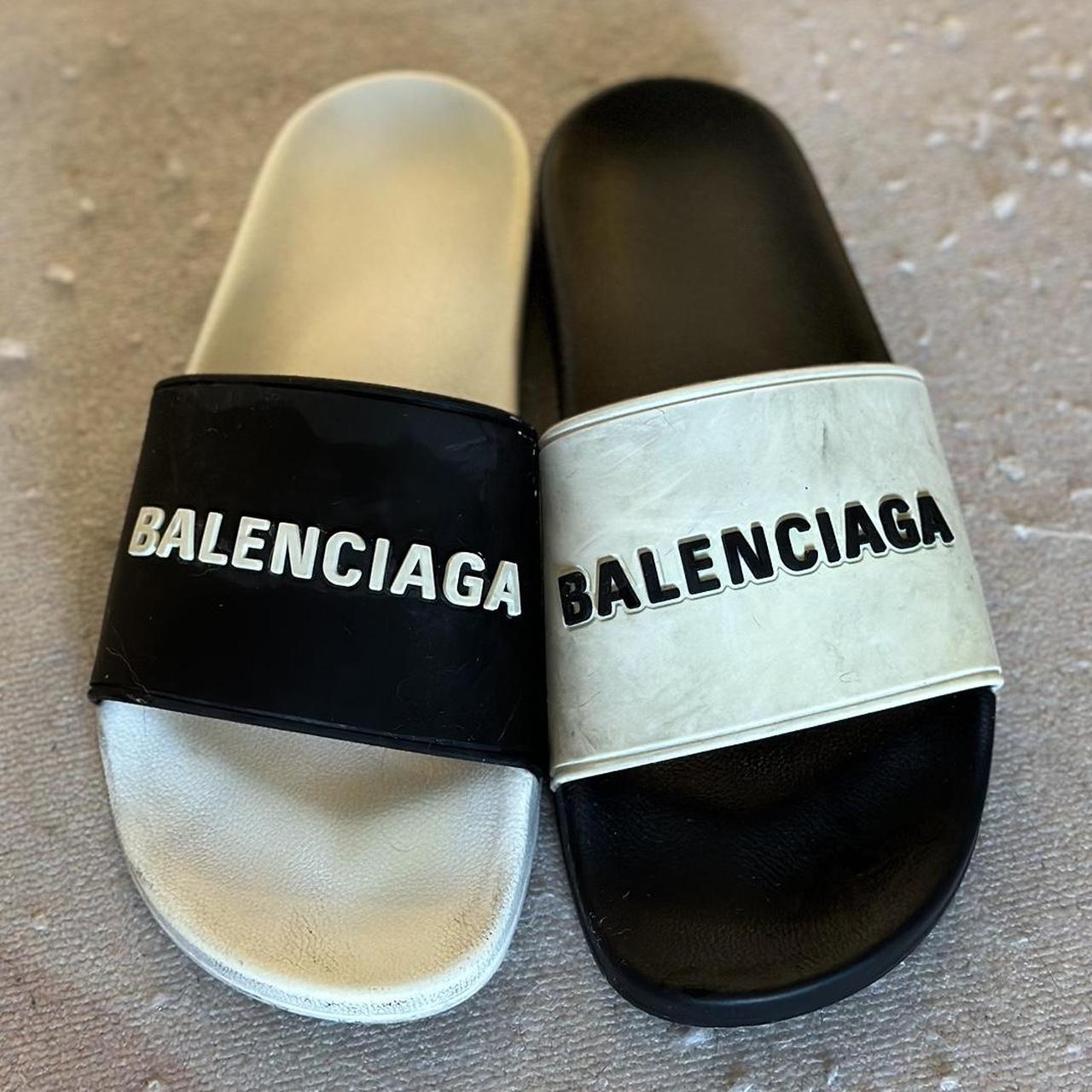 Balenciaga sales white slippers