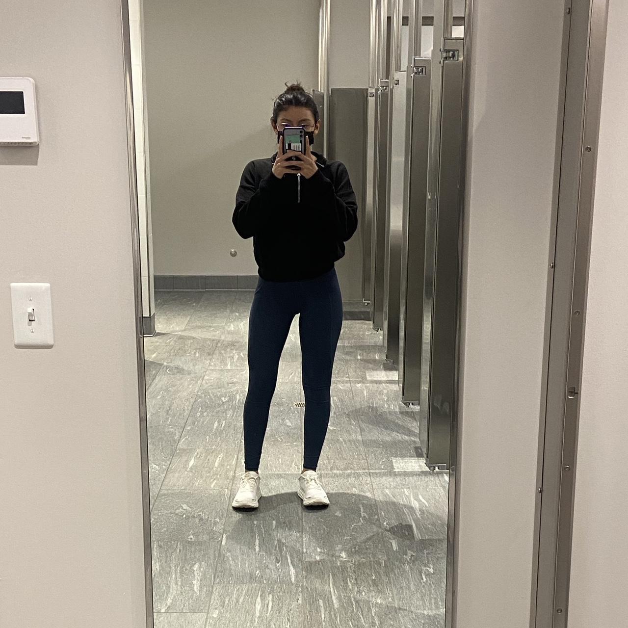 Alphalete force leggings IN NAVY (look a lot more... Depop