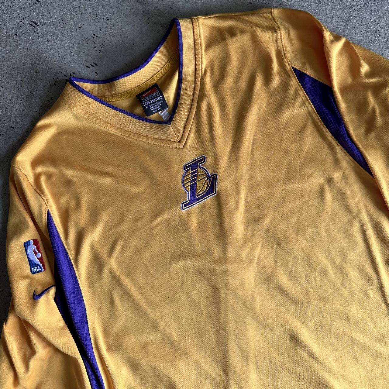 Vintage 90s nike lakers pullover Nike team warm up - Depop