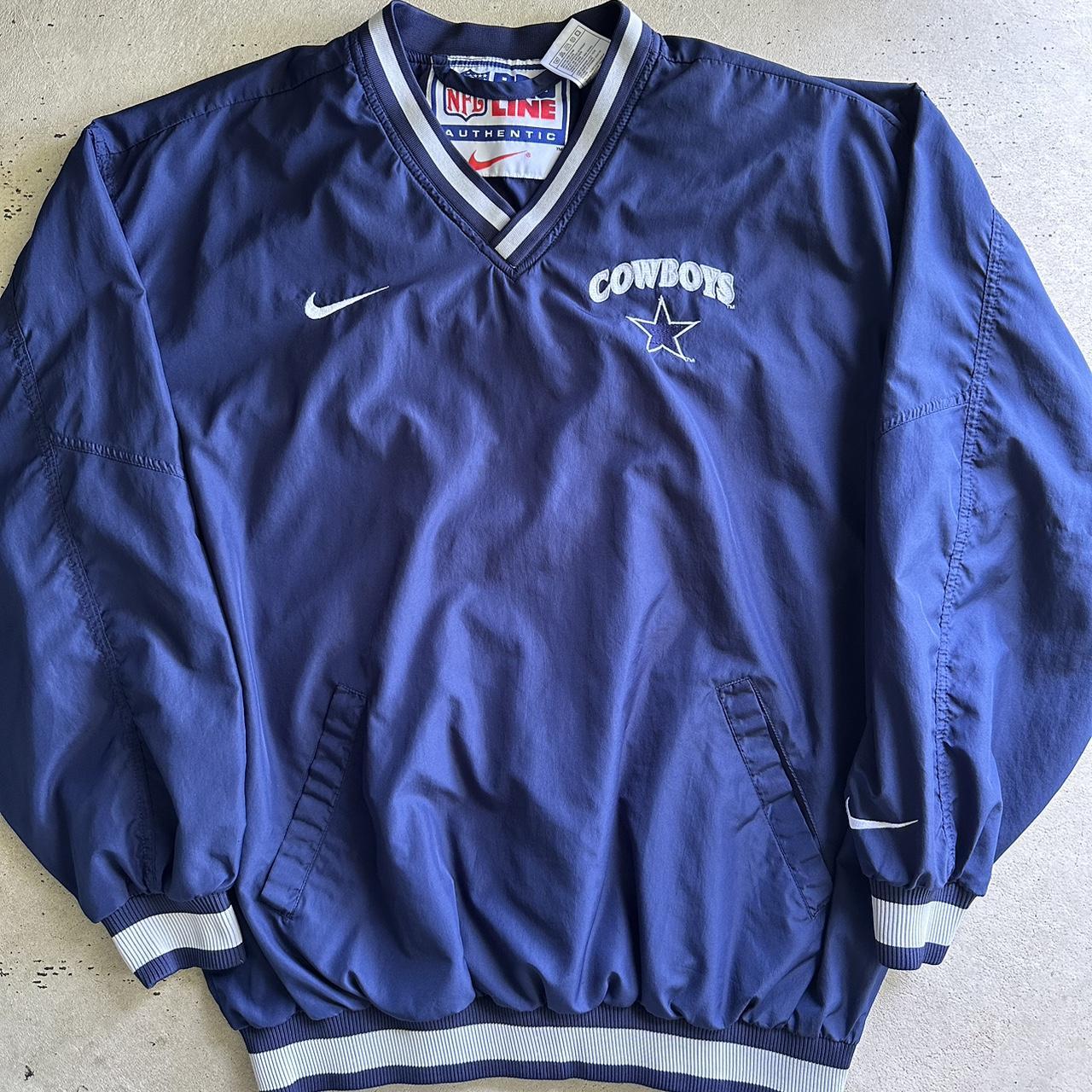 Vintage Dallas Cowboys Sweater Mens Large Blue NFL Football Sweatshirt 90s