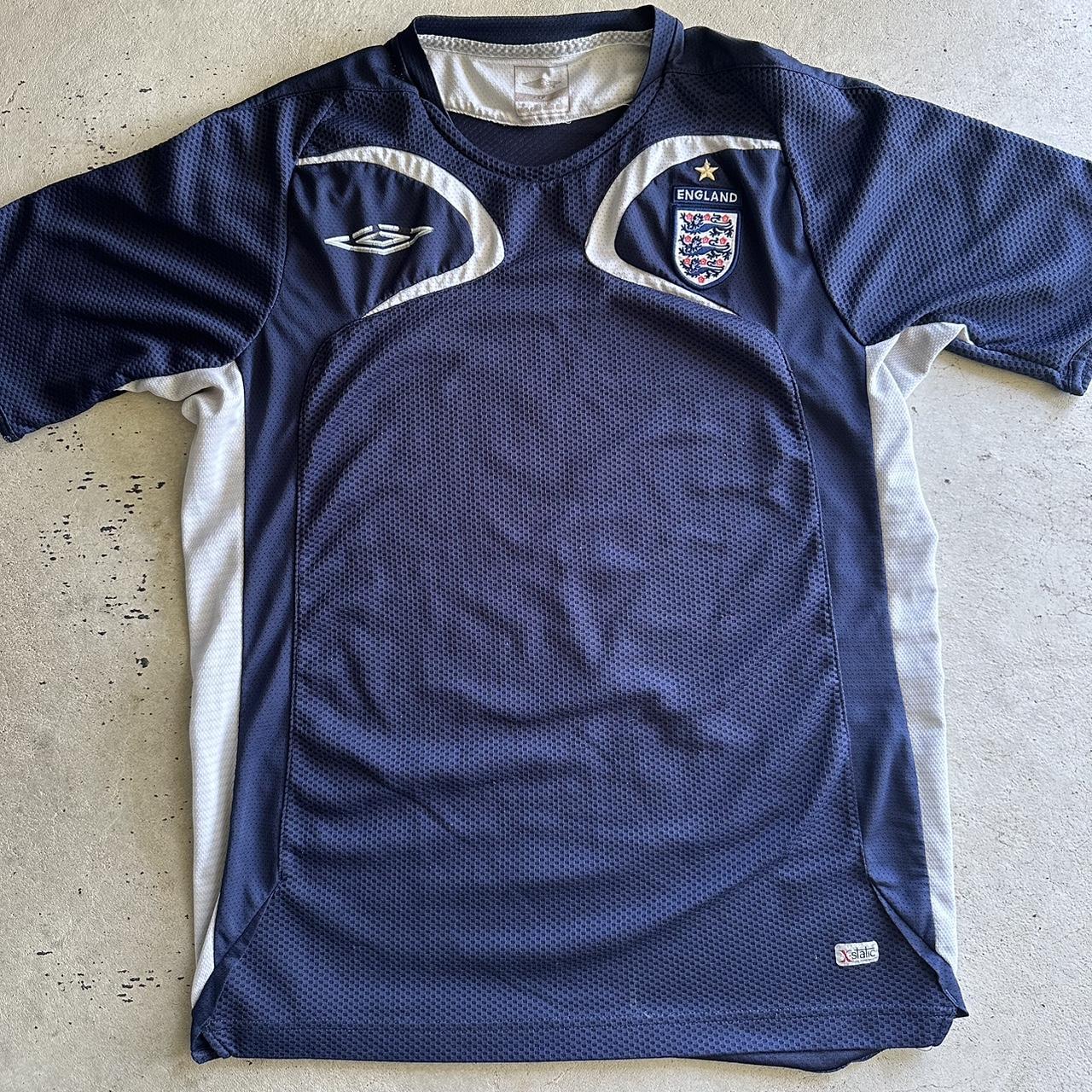 Vintage England soccer jersey England football Umbro... Depop
