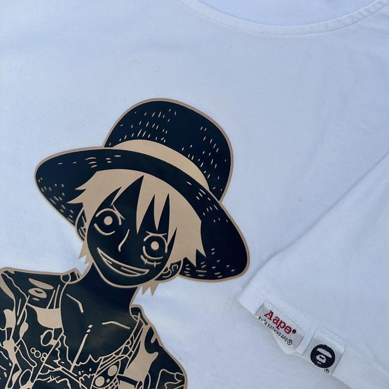 Aape x One Piece Anime T Shirt Rare Aape by bathing | Depop