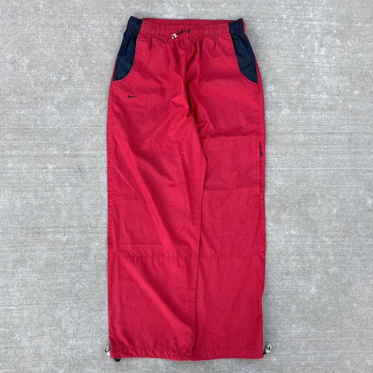 men's nike black and red joggers