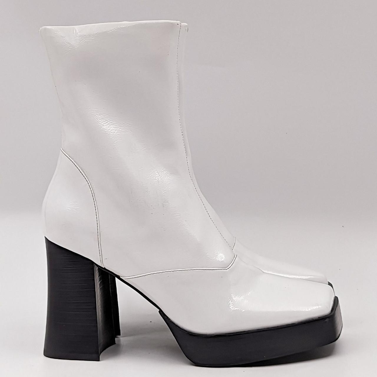 Jeffrey campbell white platform on sale boots