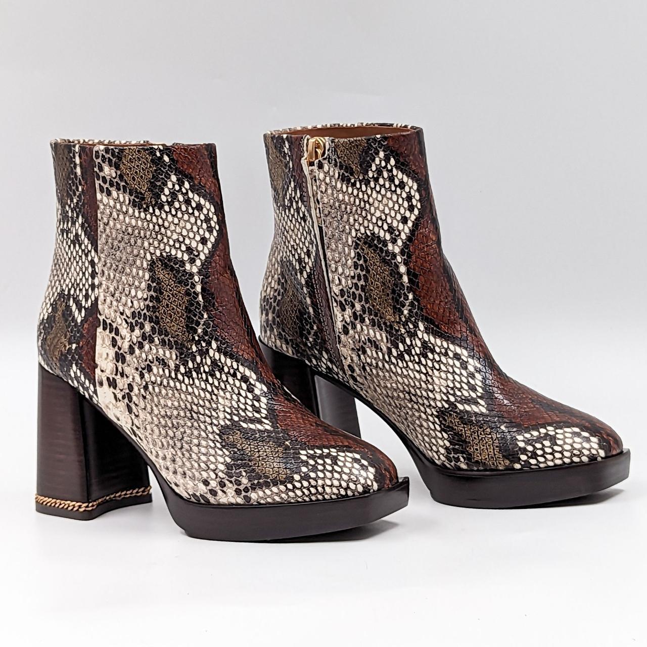 Tory burch hot sale snakeskin boots