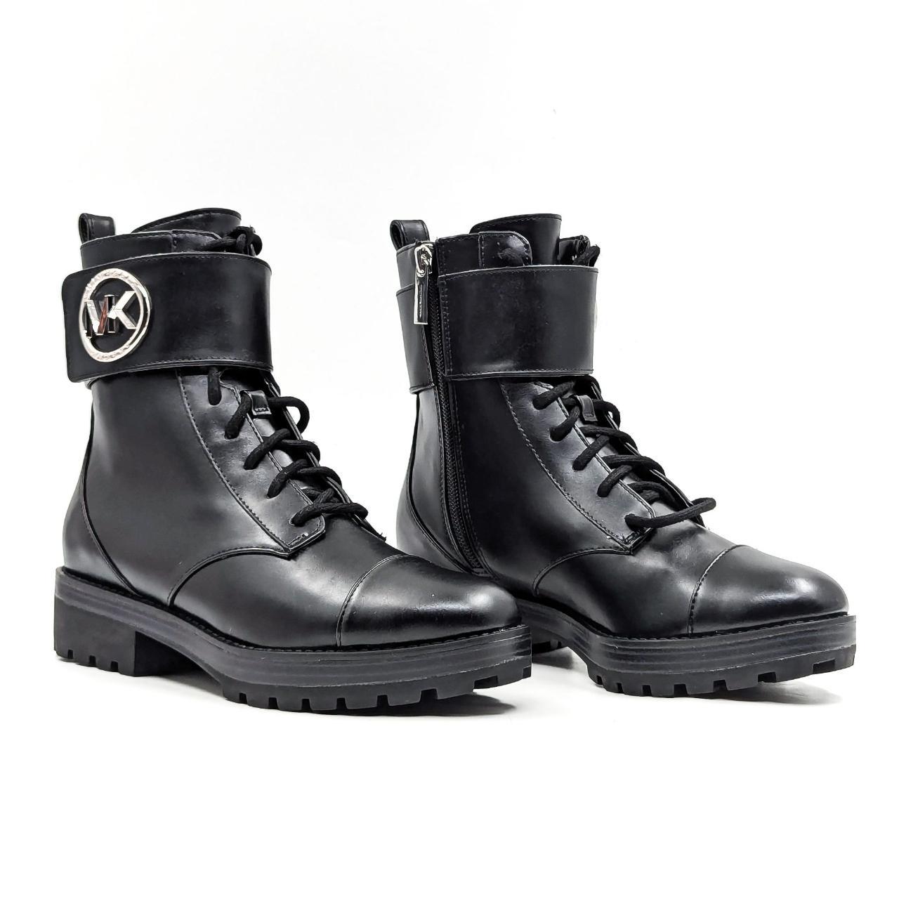 Kalinga Ashok Michael Kors Tatum Leather Combat Boots Plastic Shoe