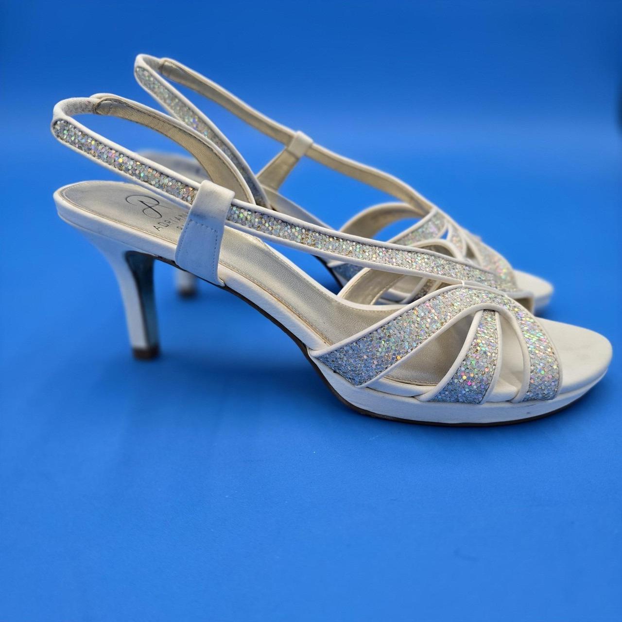 Sandals Ivory Glitter Heels White Platform Ivory Platform Wedding