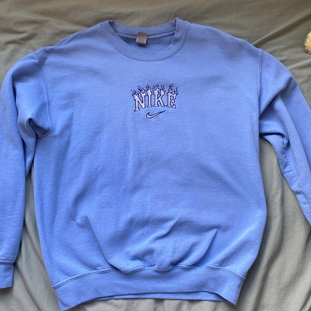 mens blue nike sweatshirt