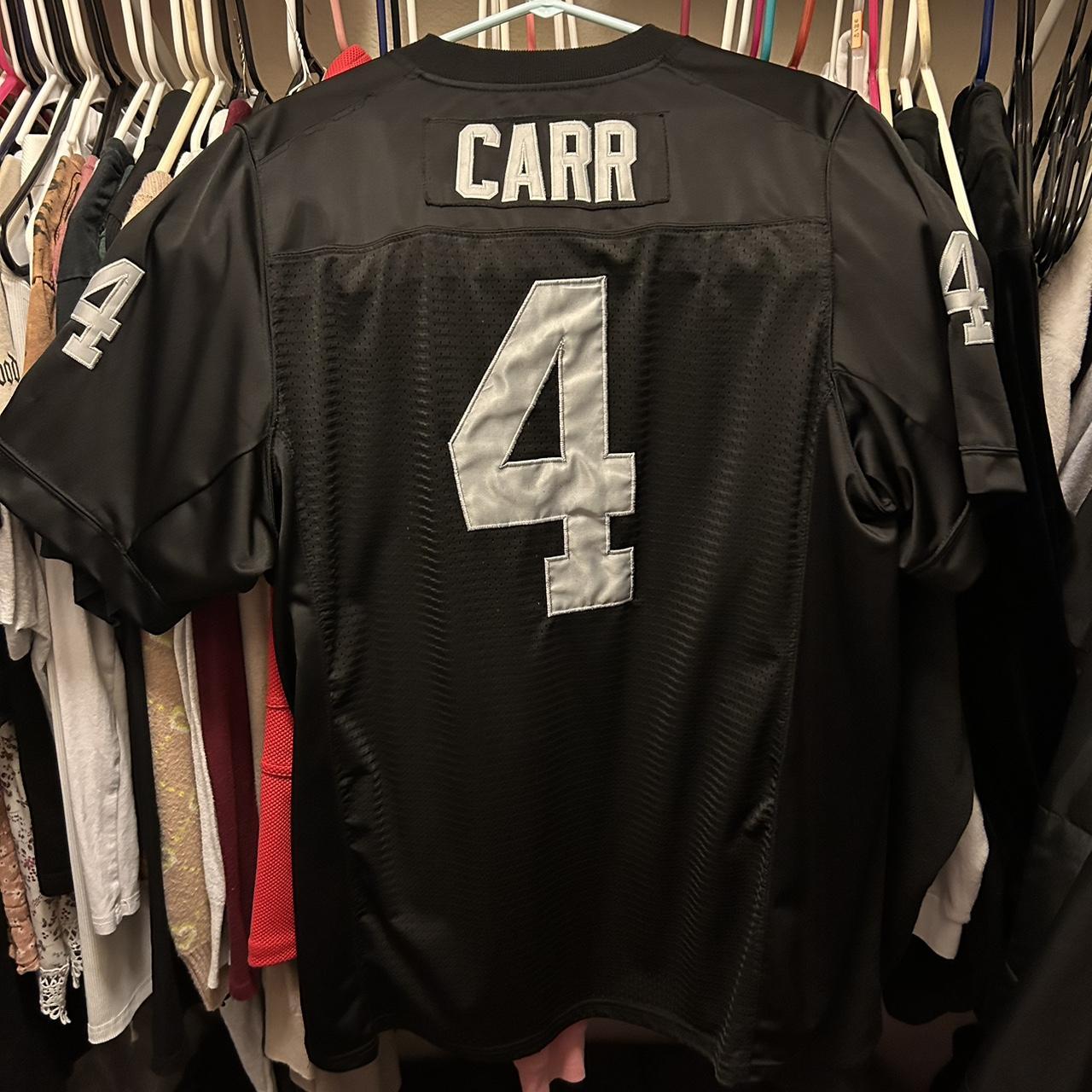 Raiders Jersey Derek Carr not sure of the size but - Depop