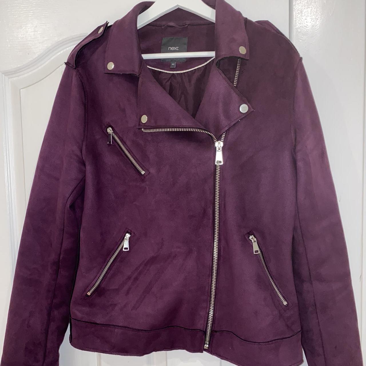 Suede deals purple jacket