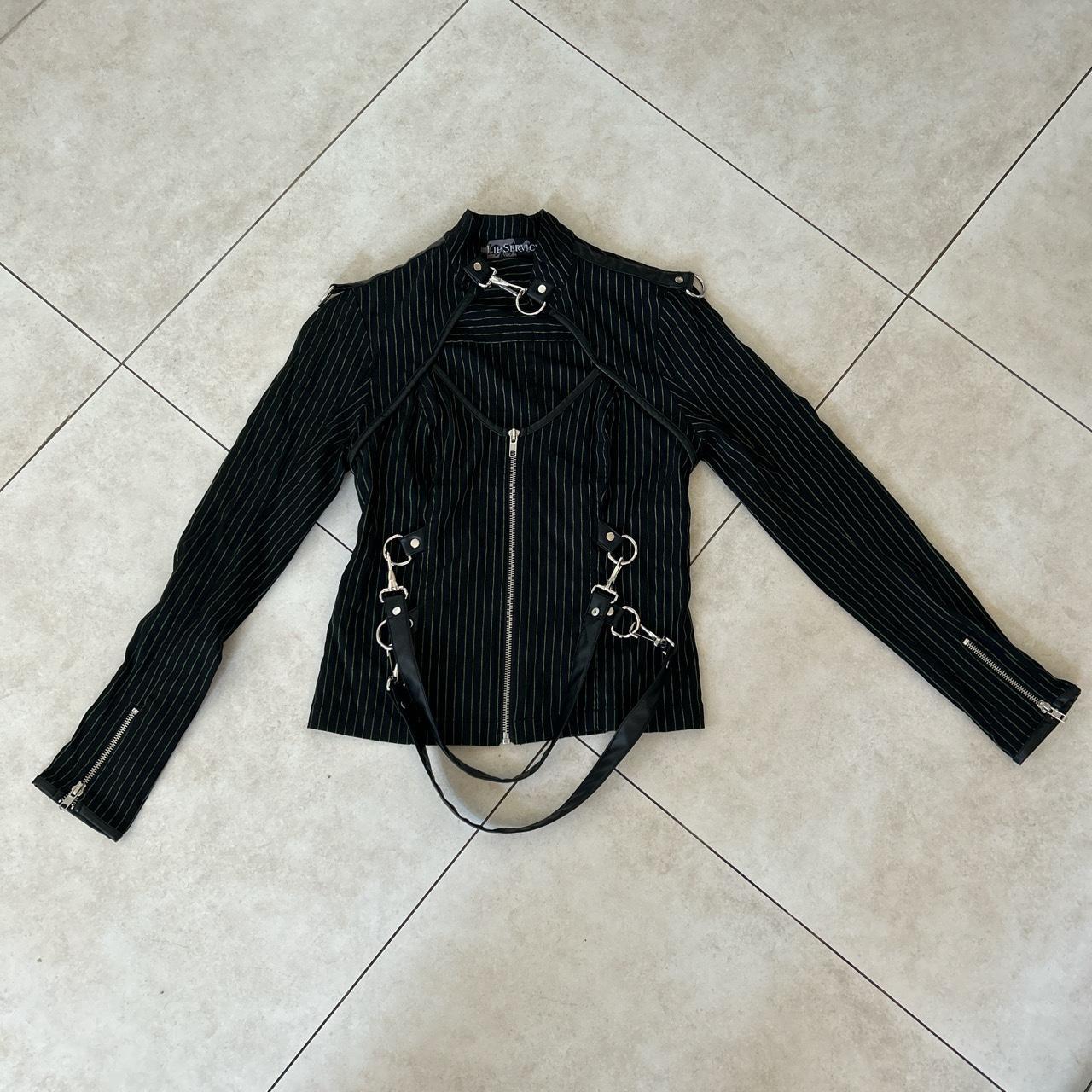 Lip service gangster prankster jacket Green color... Depop