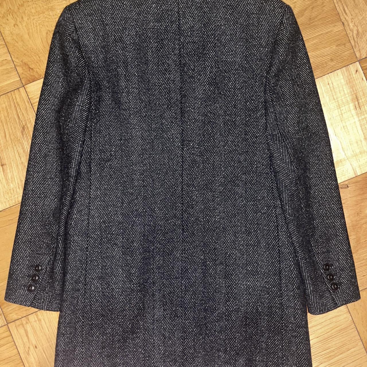 Zara Men's Grey and Black Coat | Depop