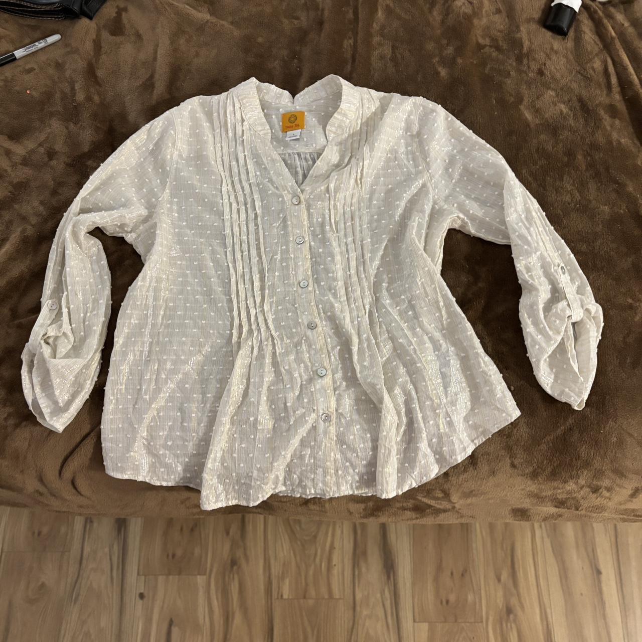 Ruby Rd. Women's Blouse - White/Cream - L – Ruby … - image 1