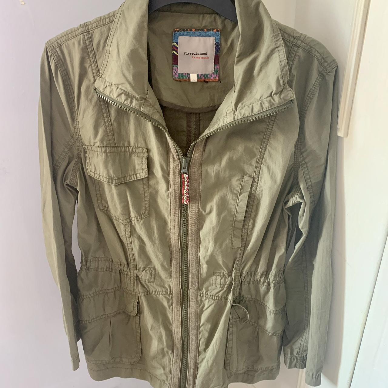 River island military jacket deals