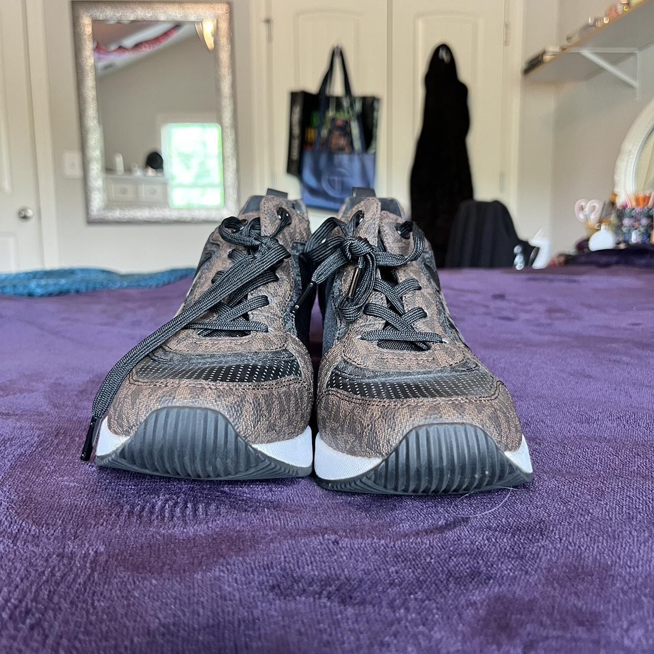 michael kors black trainers womens