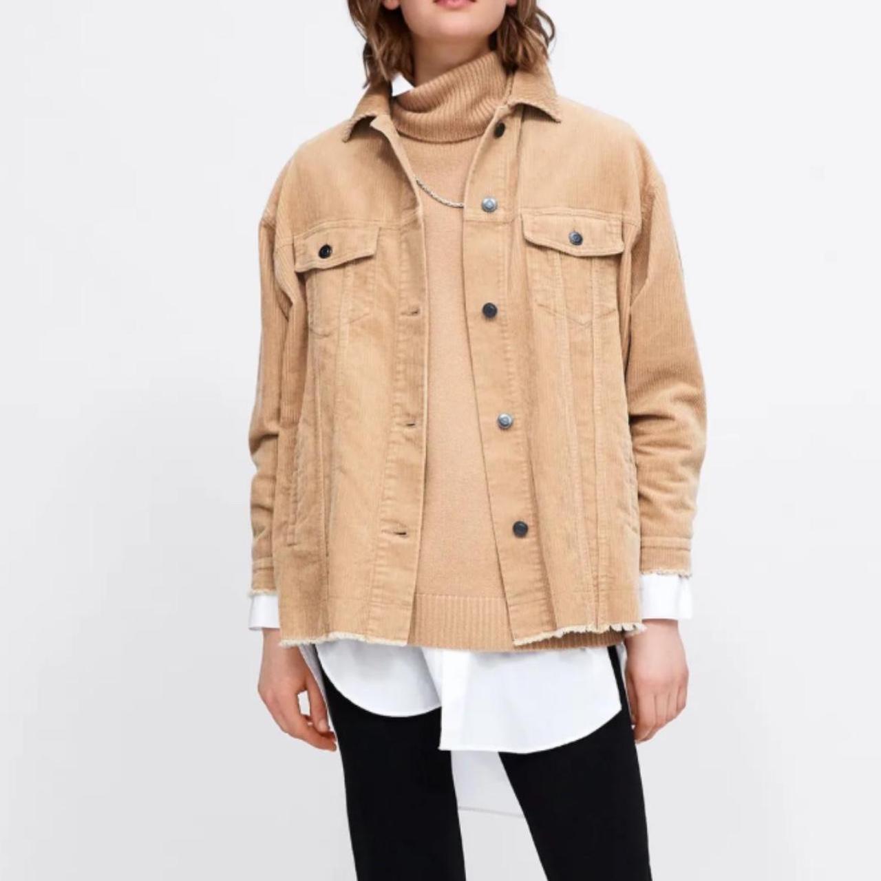 Zara Cream/Pink Corduroy Shacket!, Zara
