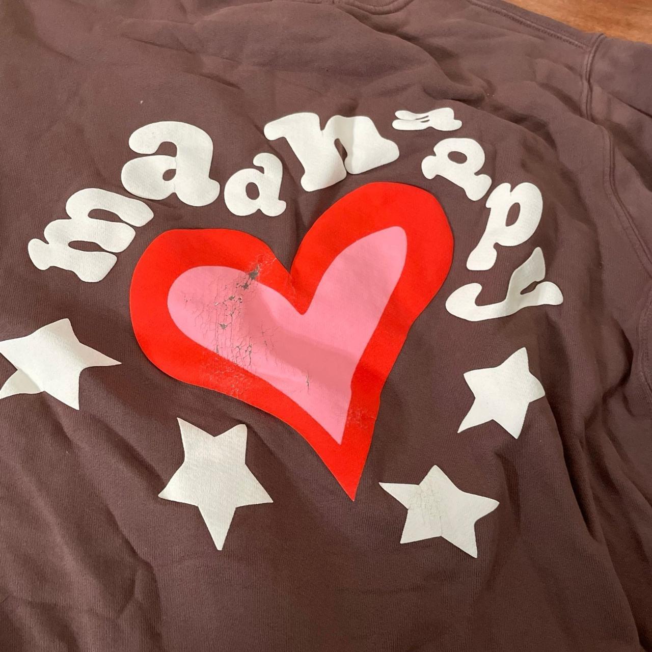 NEW MADHAPPY HEART BROWN SWEATSHIRT SZ MEDIUM top M