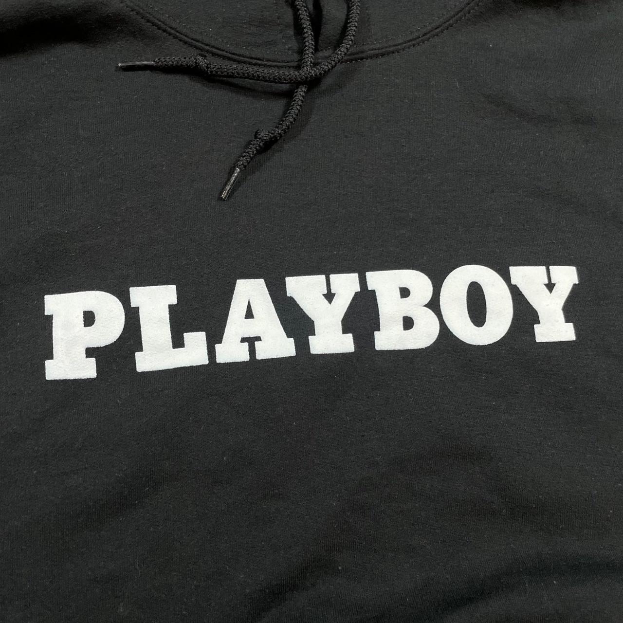 PLAYBOY BLACK ZUMIEZ HOODIE SZ MEDIUM M Depop