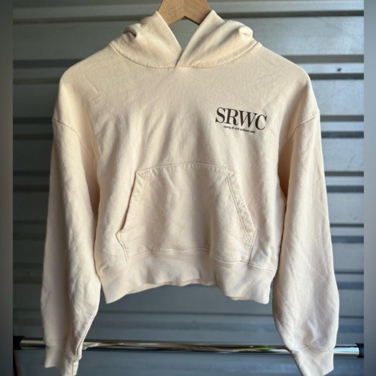 SPORTY 2024 & RICH SRWC CREAM HOODIE SIZE MEDIUM