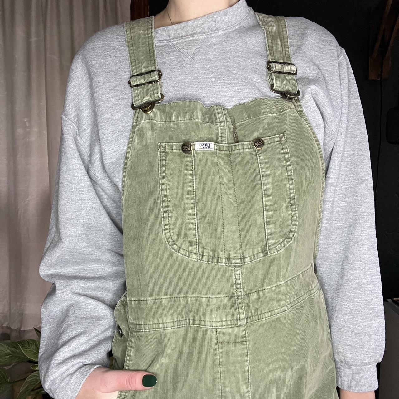 Sage Green Lee’s Corduroy Overalls Amazing... Depop