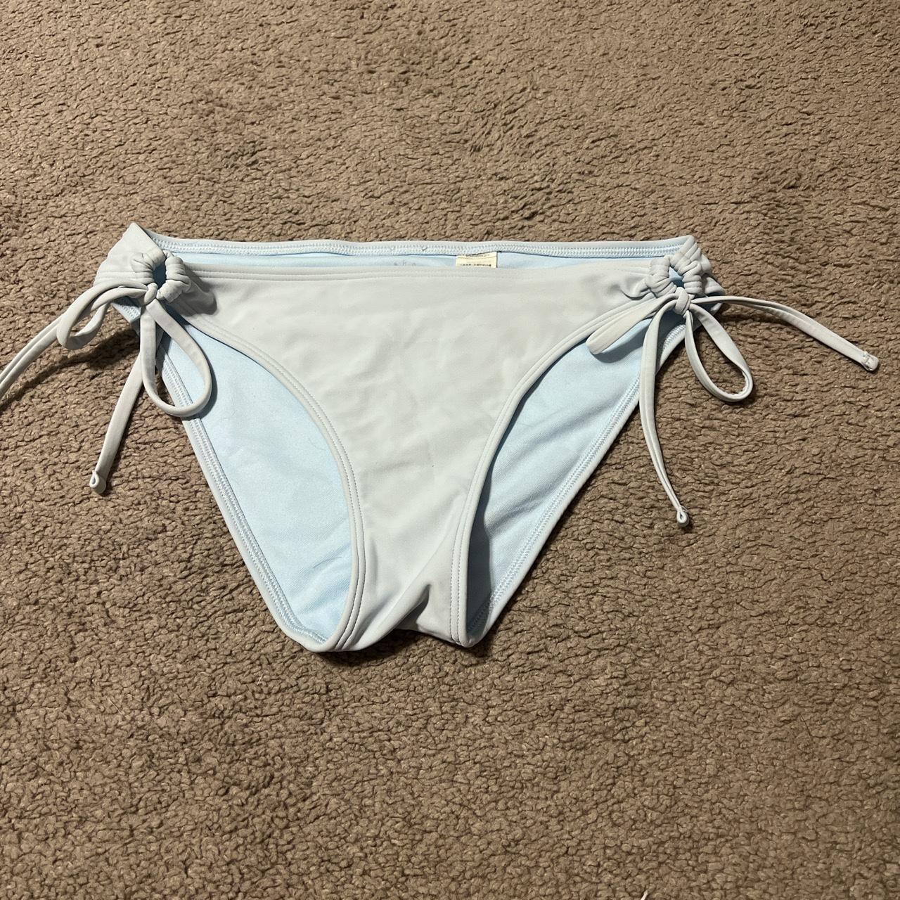 light blue bikini bottoms size small - Depop