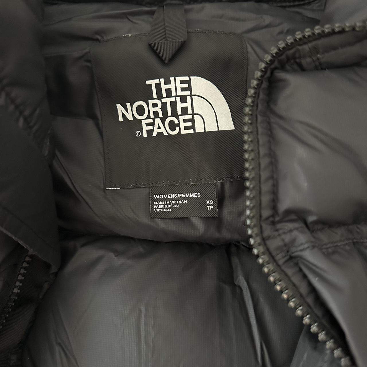 North Face cropped puffer jacket nuptse short... - Depop