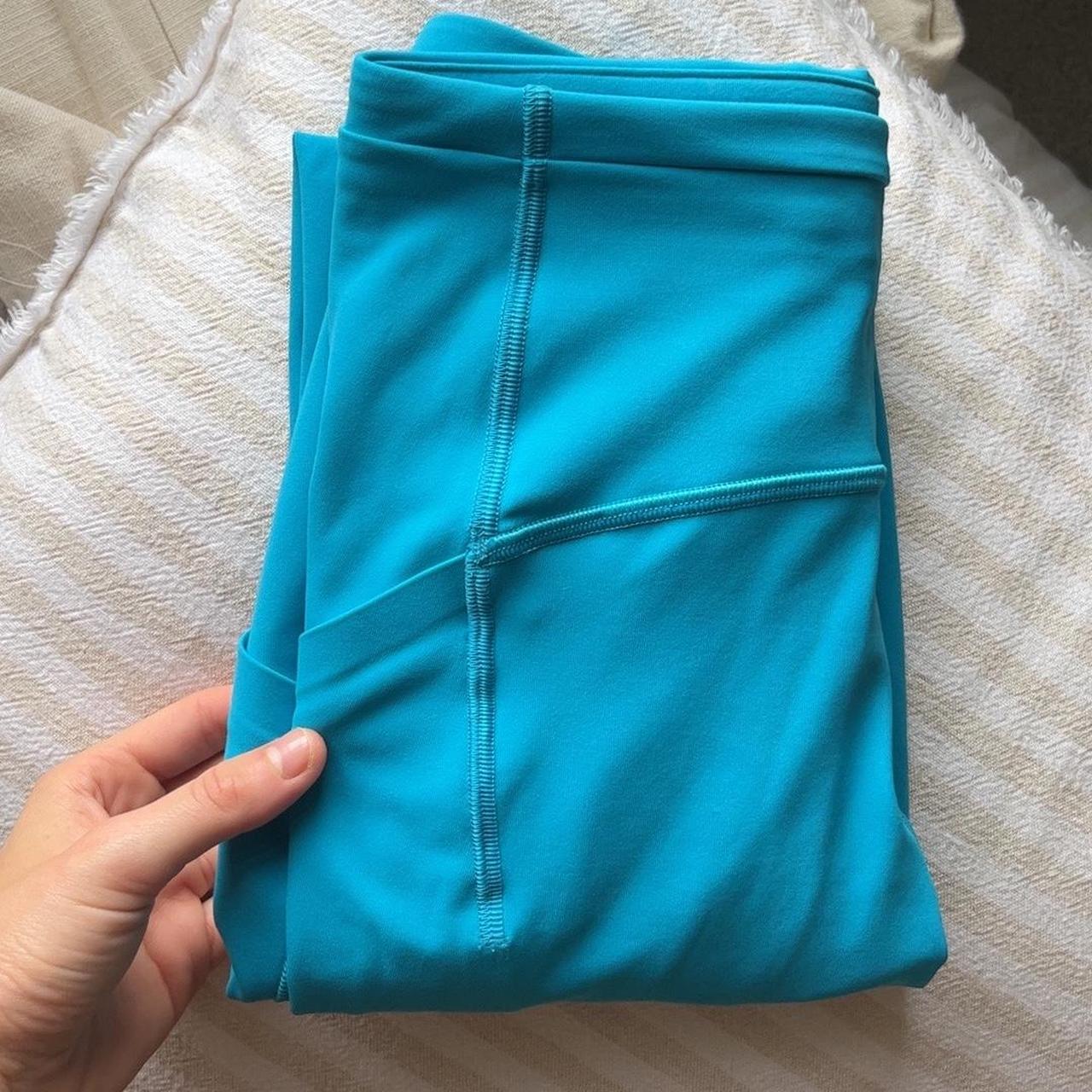 Outlet LULU ALIGN PANT PEACOCK BLUE SIZE 2