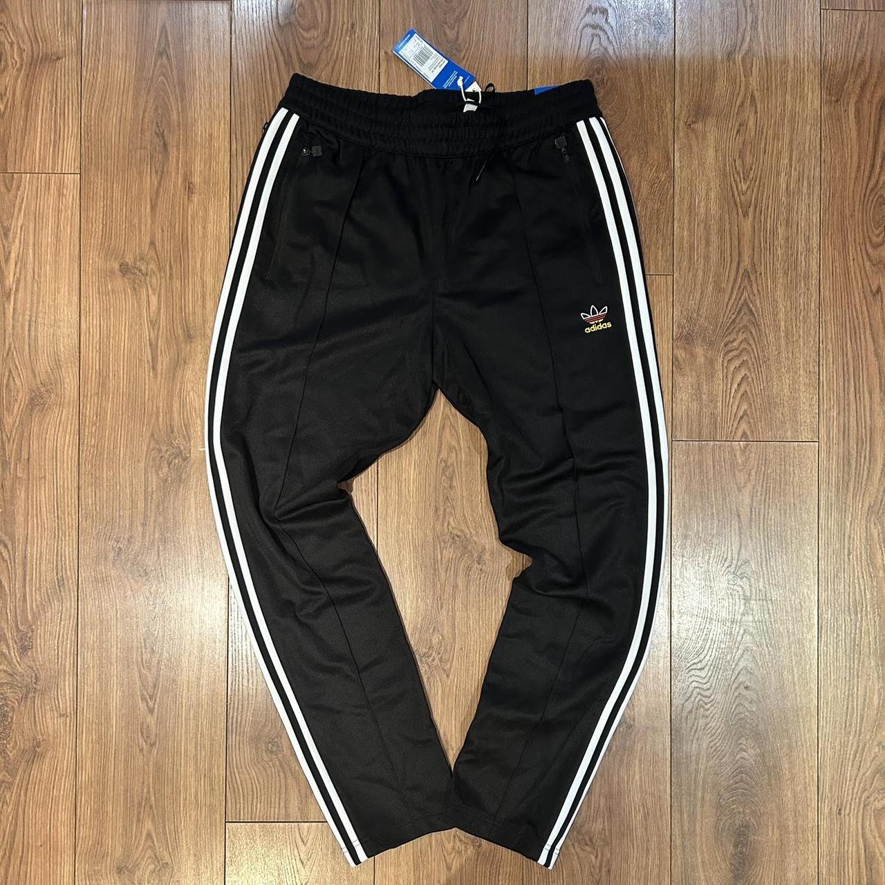-Adidas original Black track joggers Mens L , ... | Depop