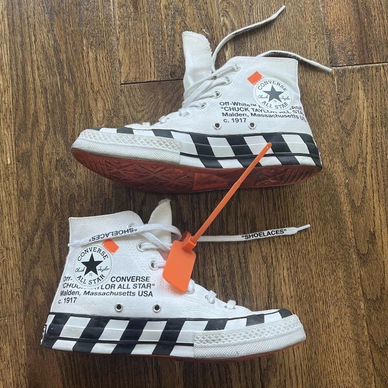 Off white 2024 converse worn