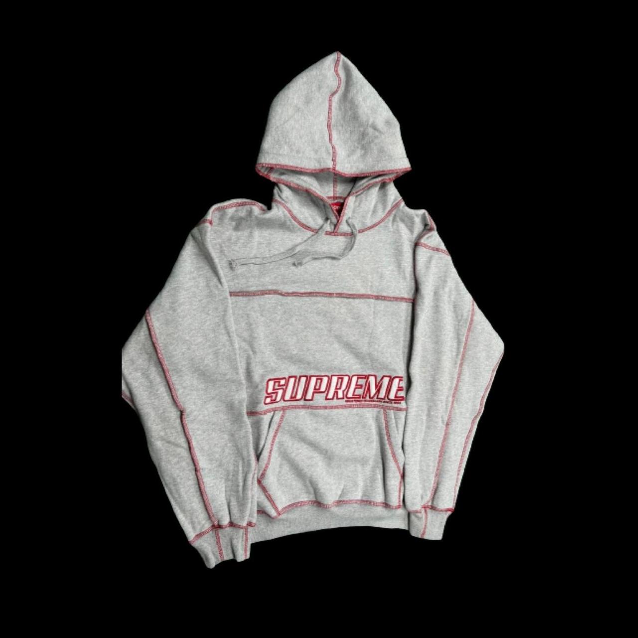 supreme coverstitch hooded sweatshirt