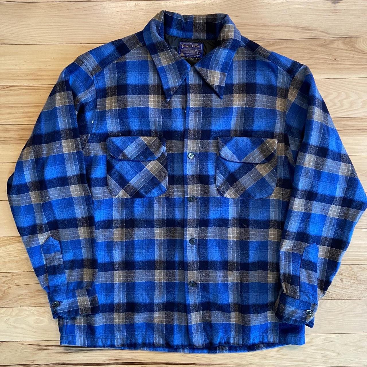Pendleton Flannel 100 Wool 1960s/70s 100 wool mens... Depop