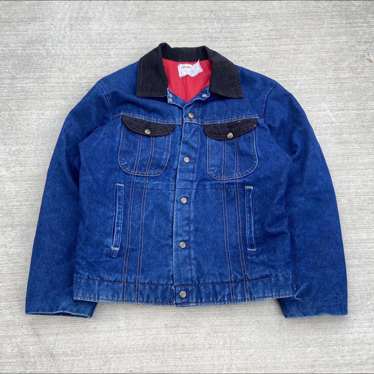 vintage denim work jacket sweet 70s/80s carhartt - Depop