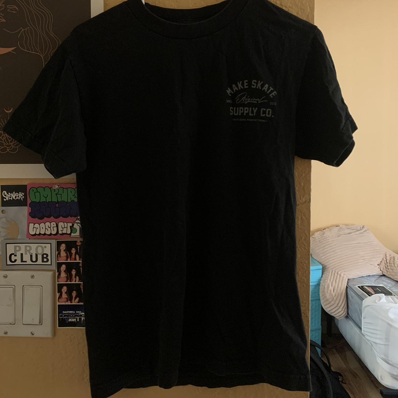 Polar Skate Co Men's Black and Grey Tshirt Depop