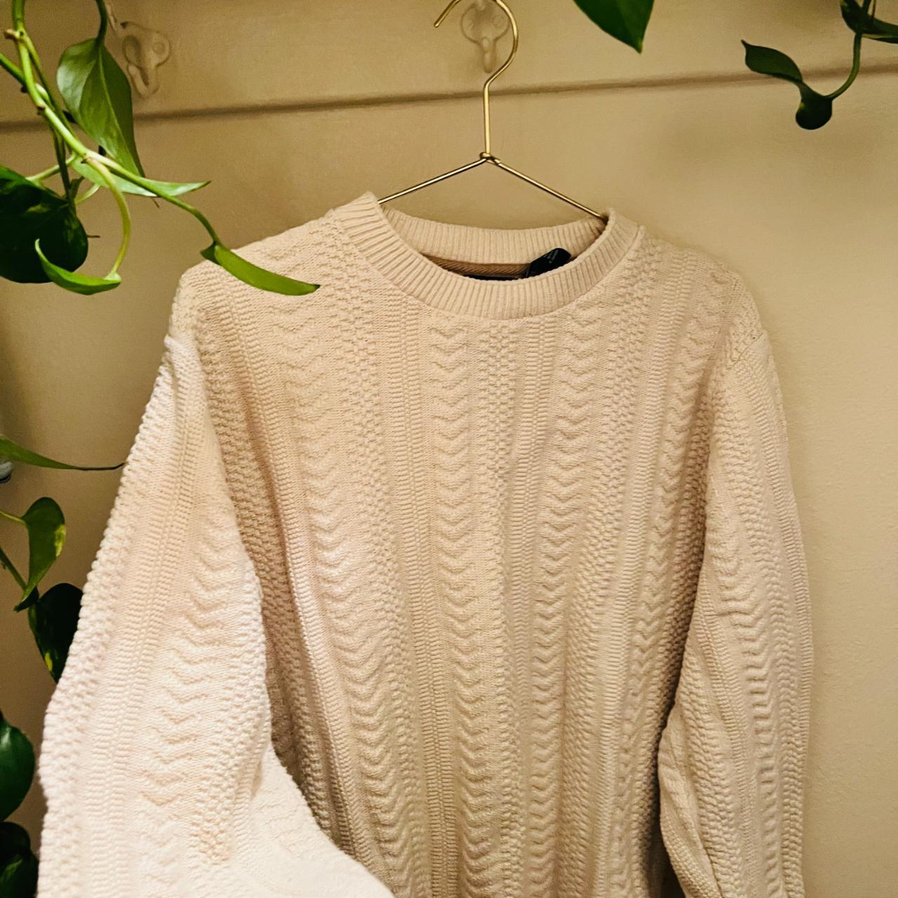 **rory Gilmore White Cable-knit Sweater **no Real - Depop