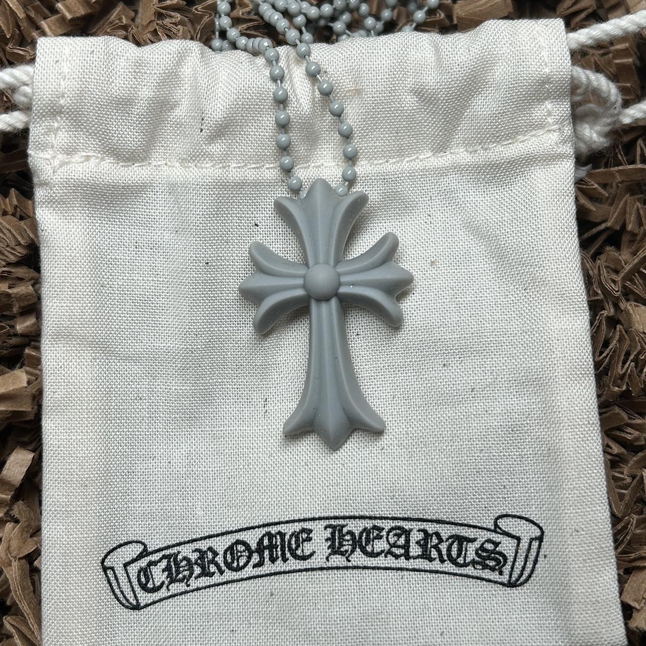 Chrome Hearts 2023 Silicone Cross Necklace Price... - Depop