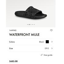 Louis Vuitton Waterfront Mule Black Men's - 1A8KEG - GB