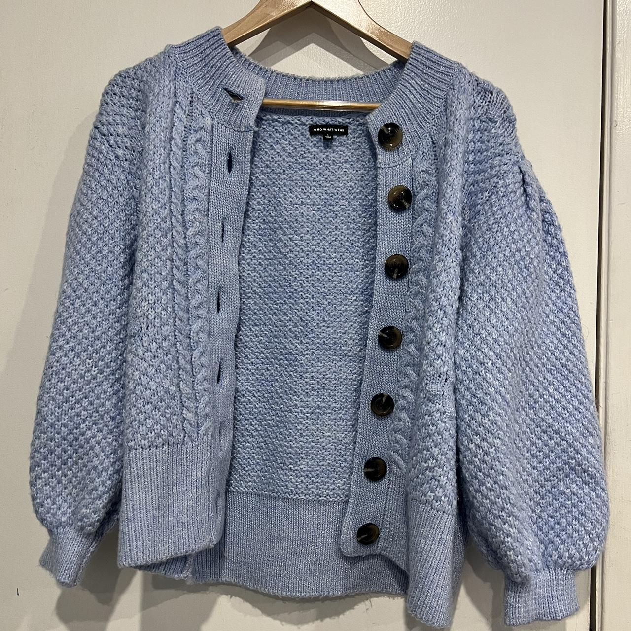 Women's Blue Cardigan | Depop