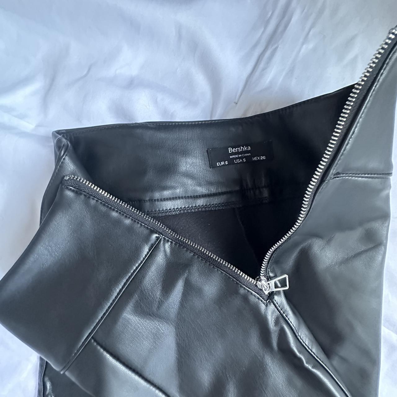 Bershka leather-trousers - Depop