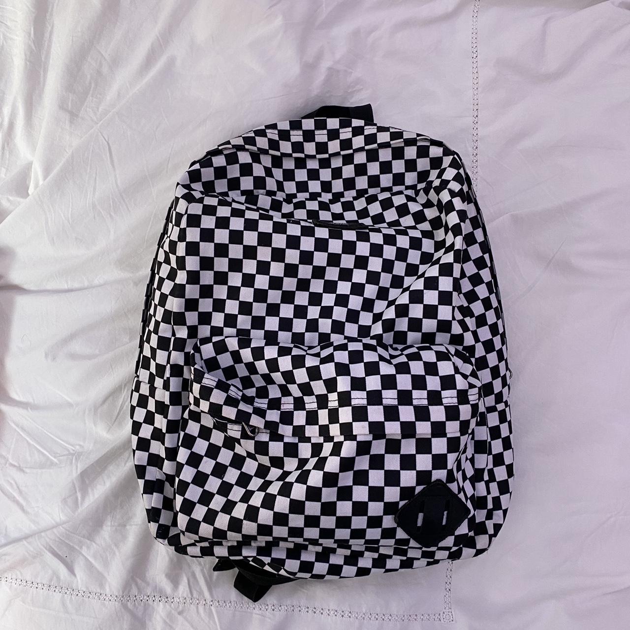 - Vans checkered backpack - great condition - Depop