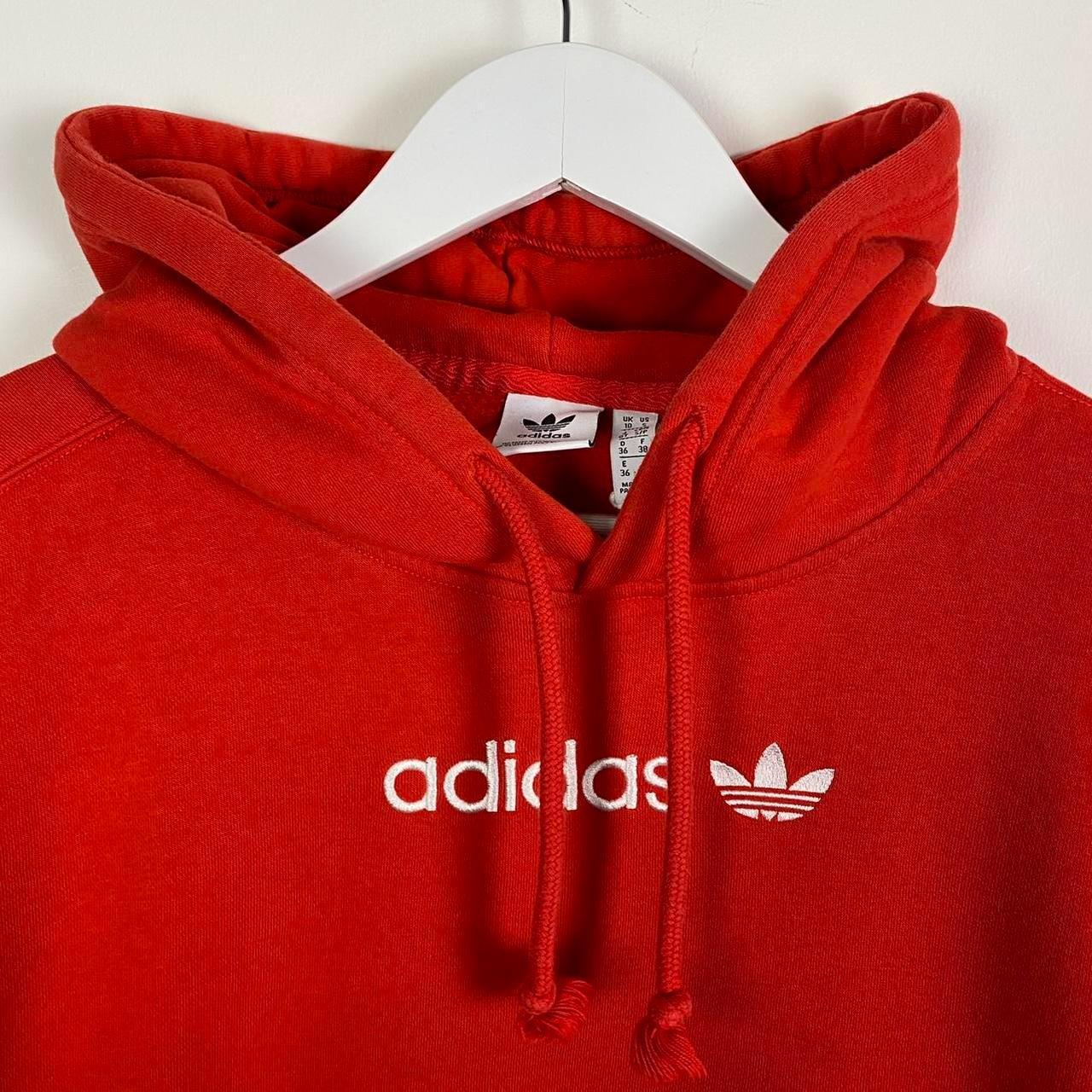Vintage Adidas Hoodie Center Spellout Embroidered... - Depop