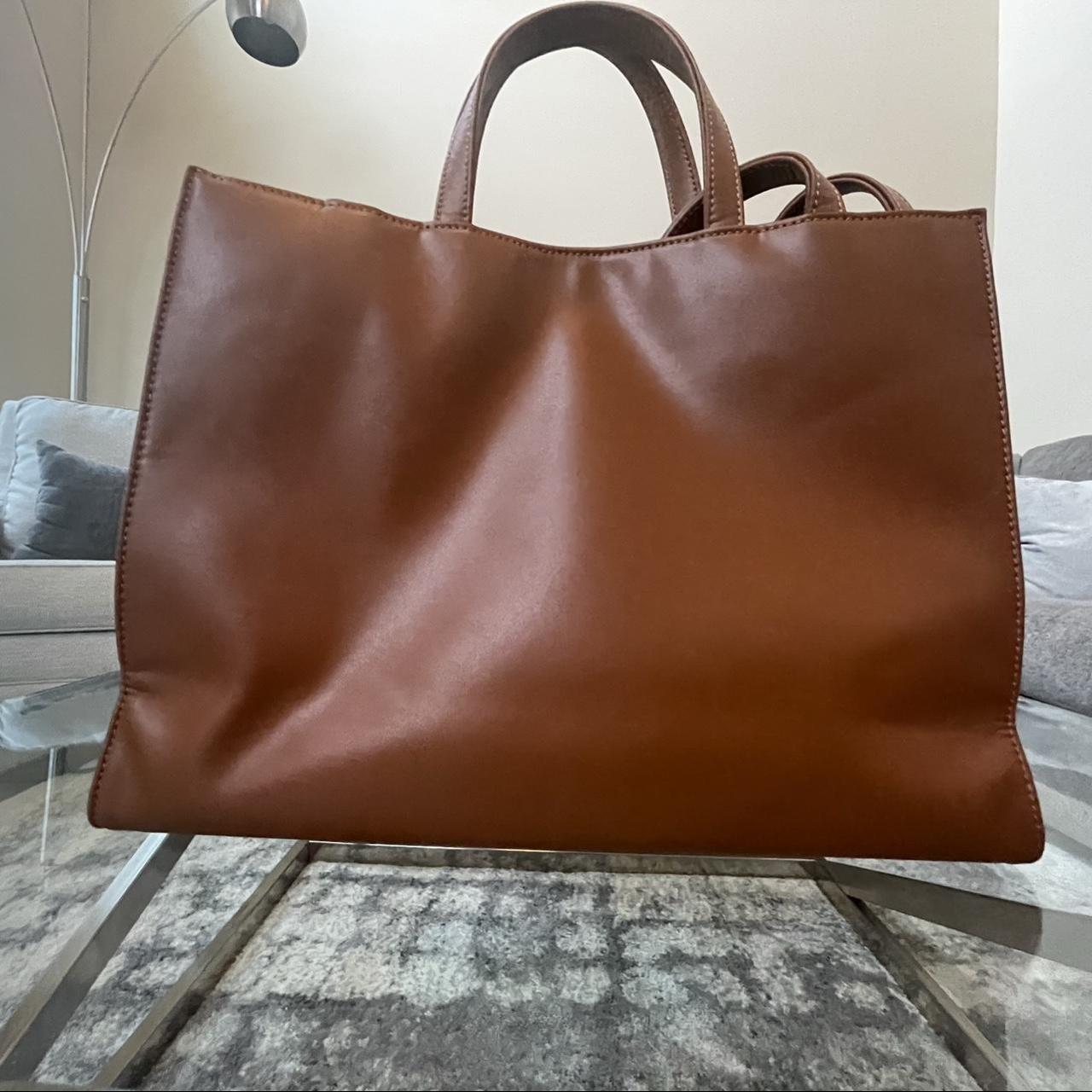 Authentic chocolate brown medium Telfar bag... - Depop