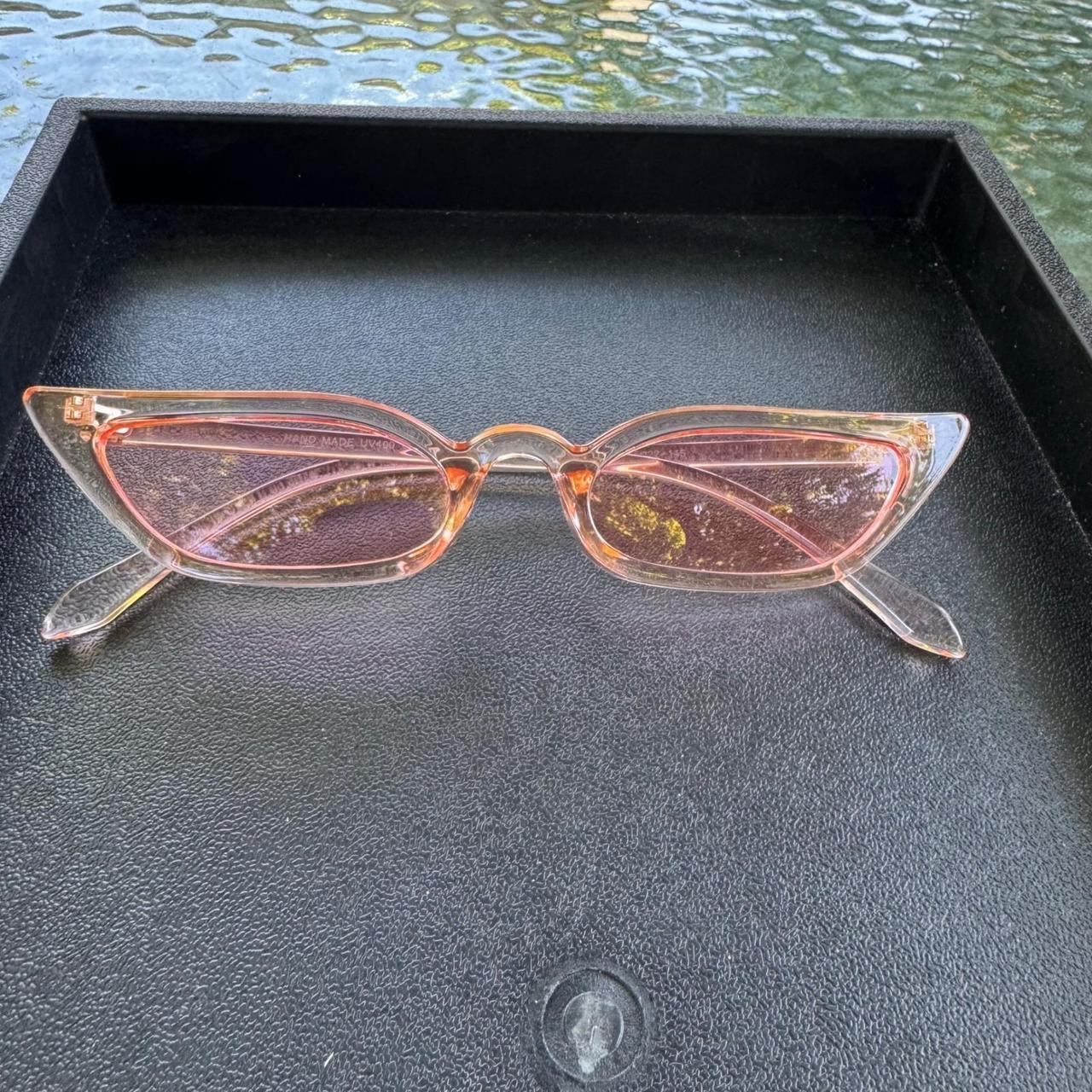 Handmade Women's Cat eye Sunglasses - Pink – VTG … - image 3