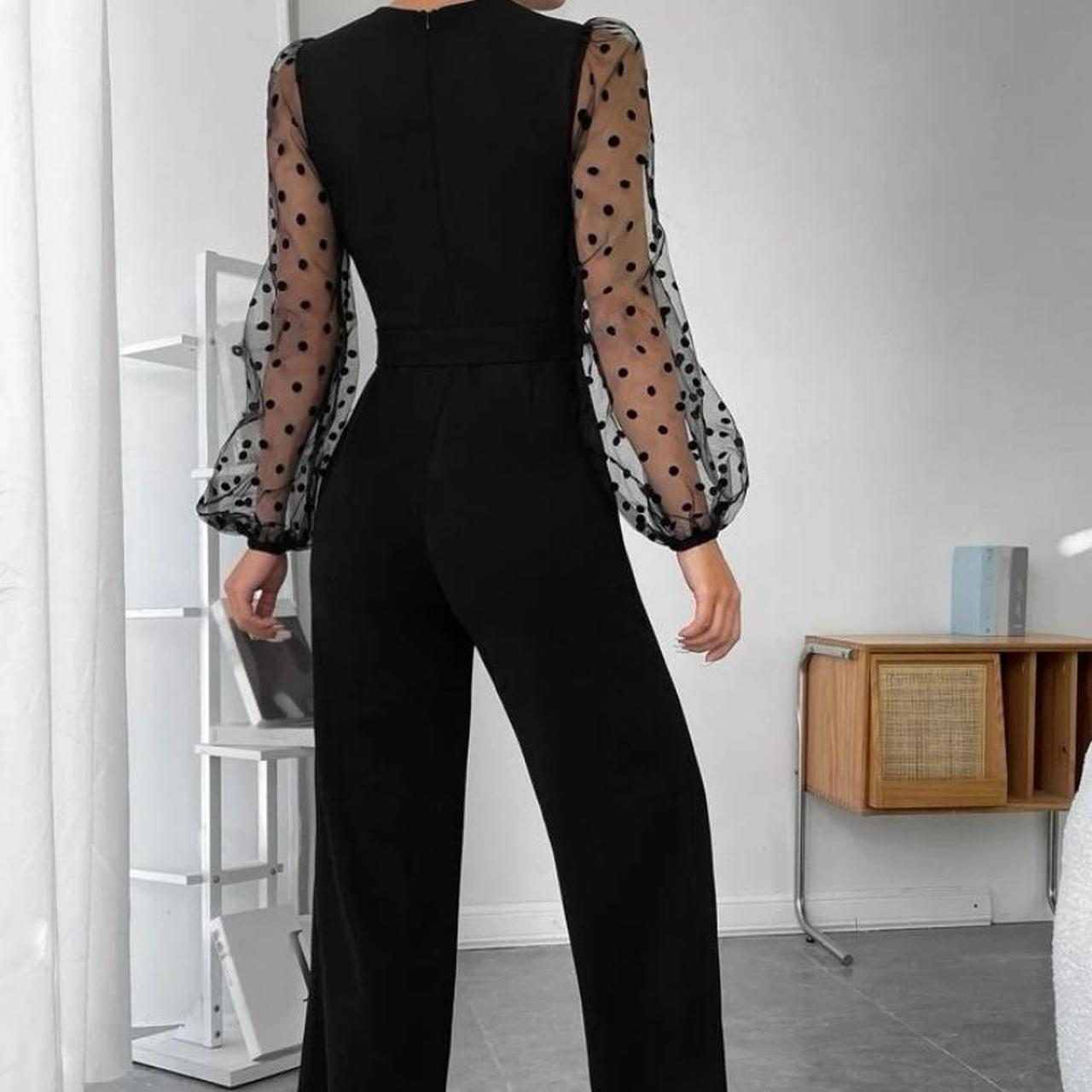 SHEIN jumpsuit in Black Size L(12/14) Open to... Depop