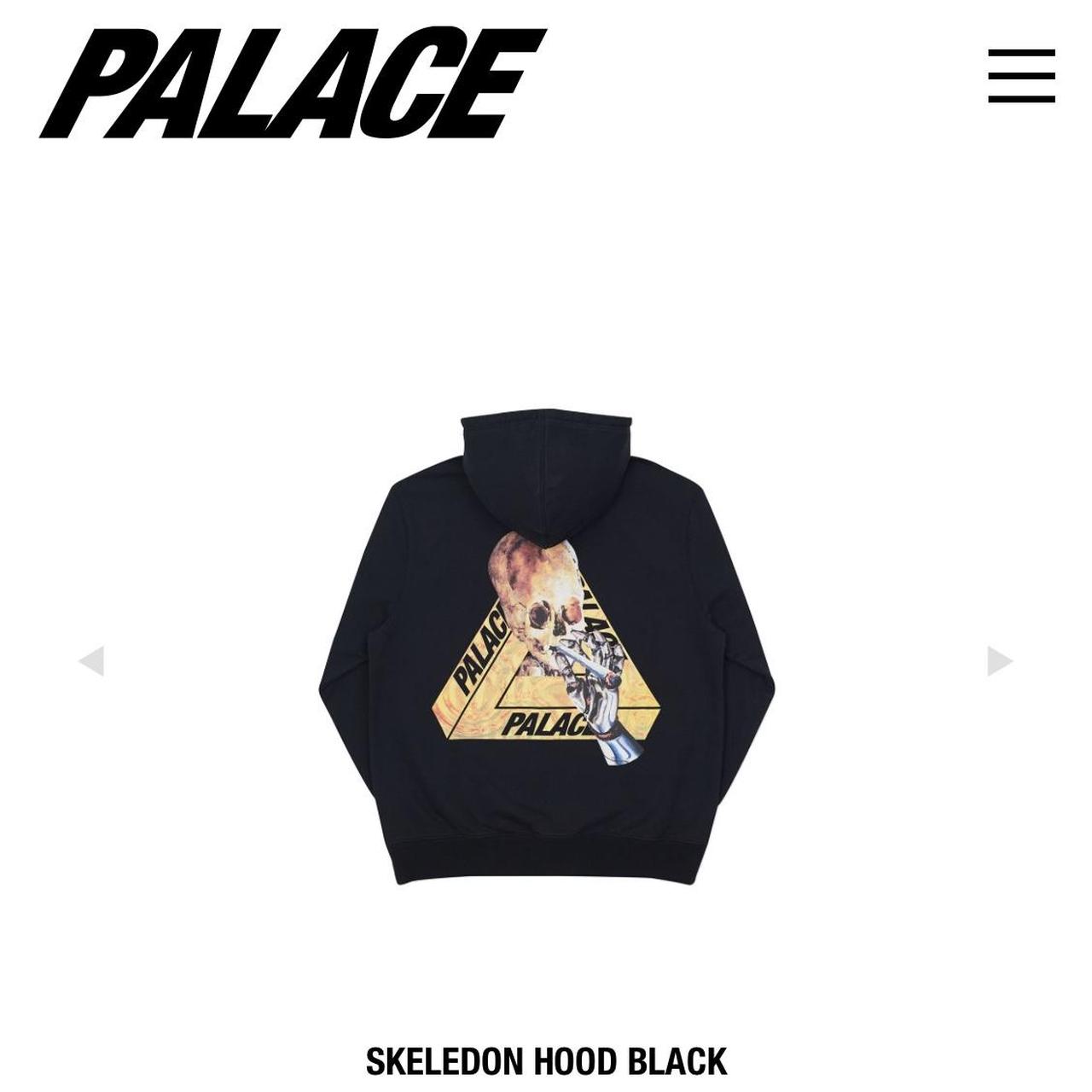 Palace smoking sale skull hoodie