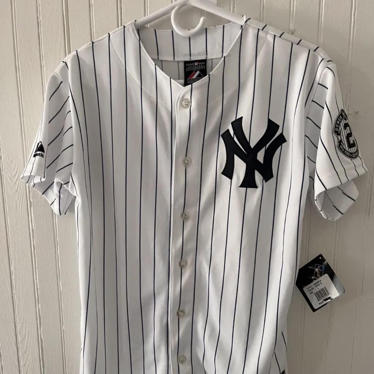 Majestic, Shirts & Tops, Majestic New York Yankees Derek Jeter Jersey  Youth Xl