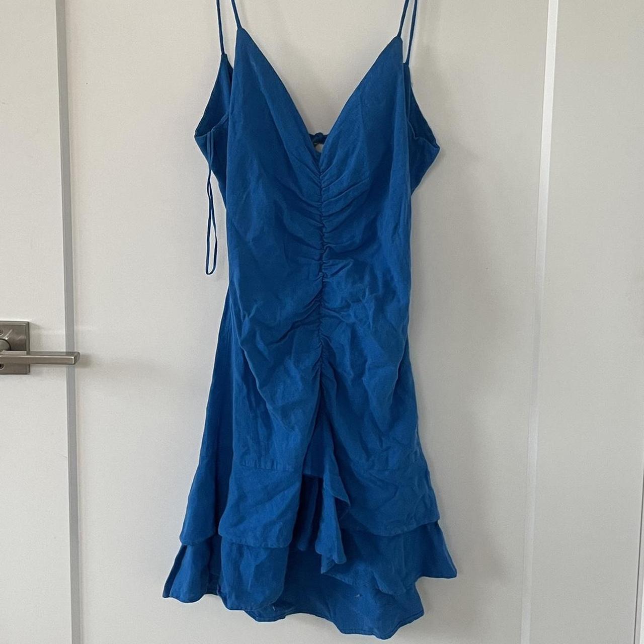 Blue Zara dress Depop
