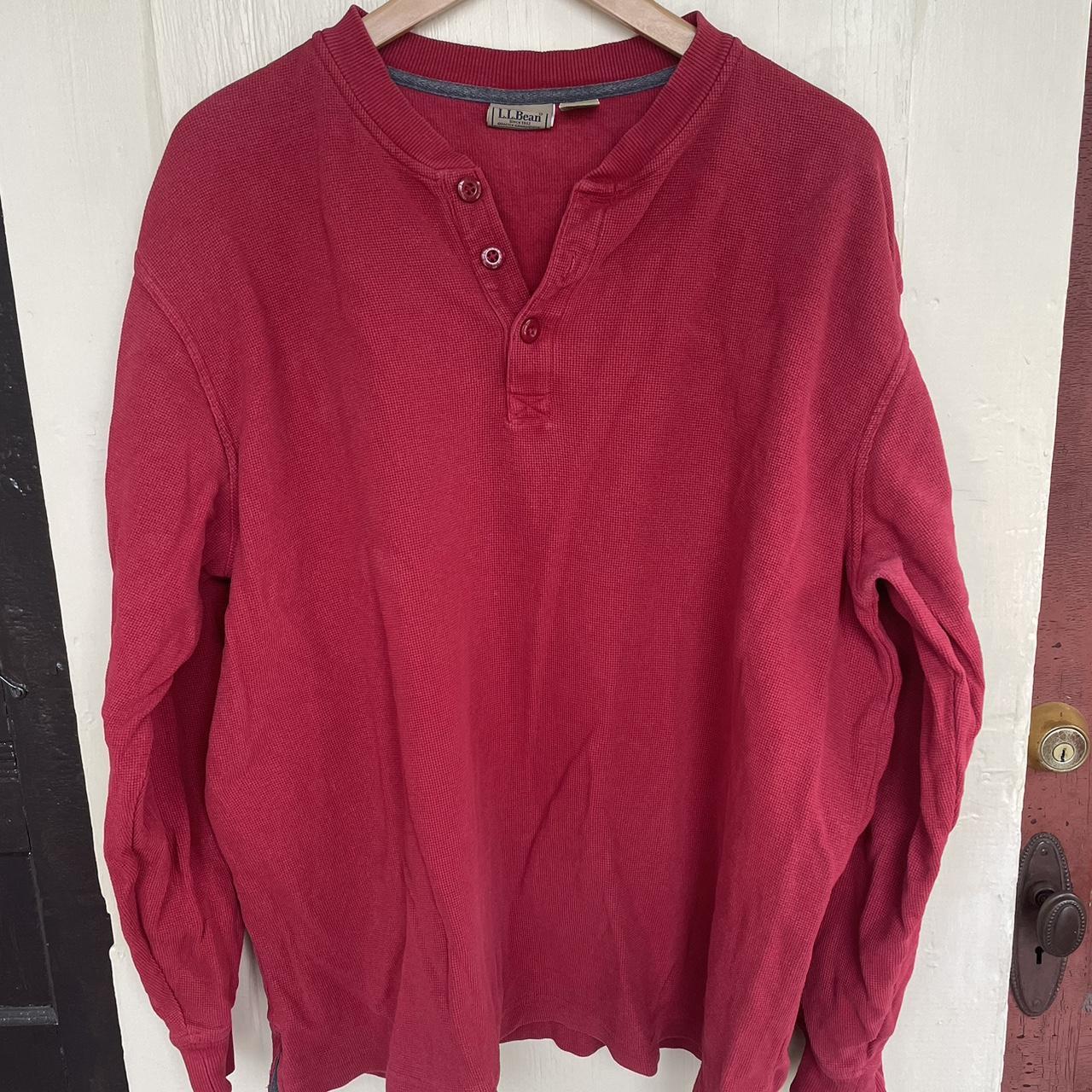 L.L.Bean Cotton Waffle Henley